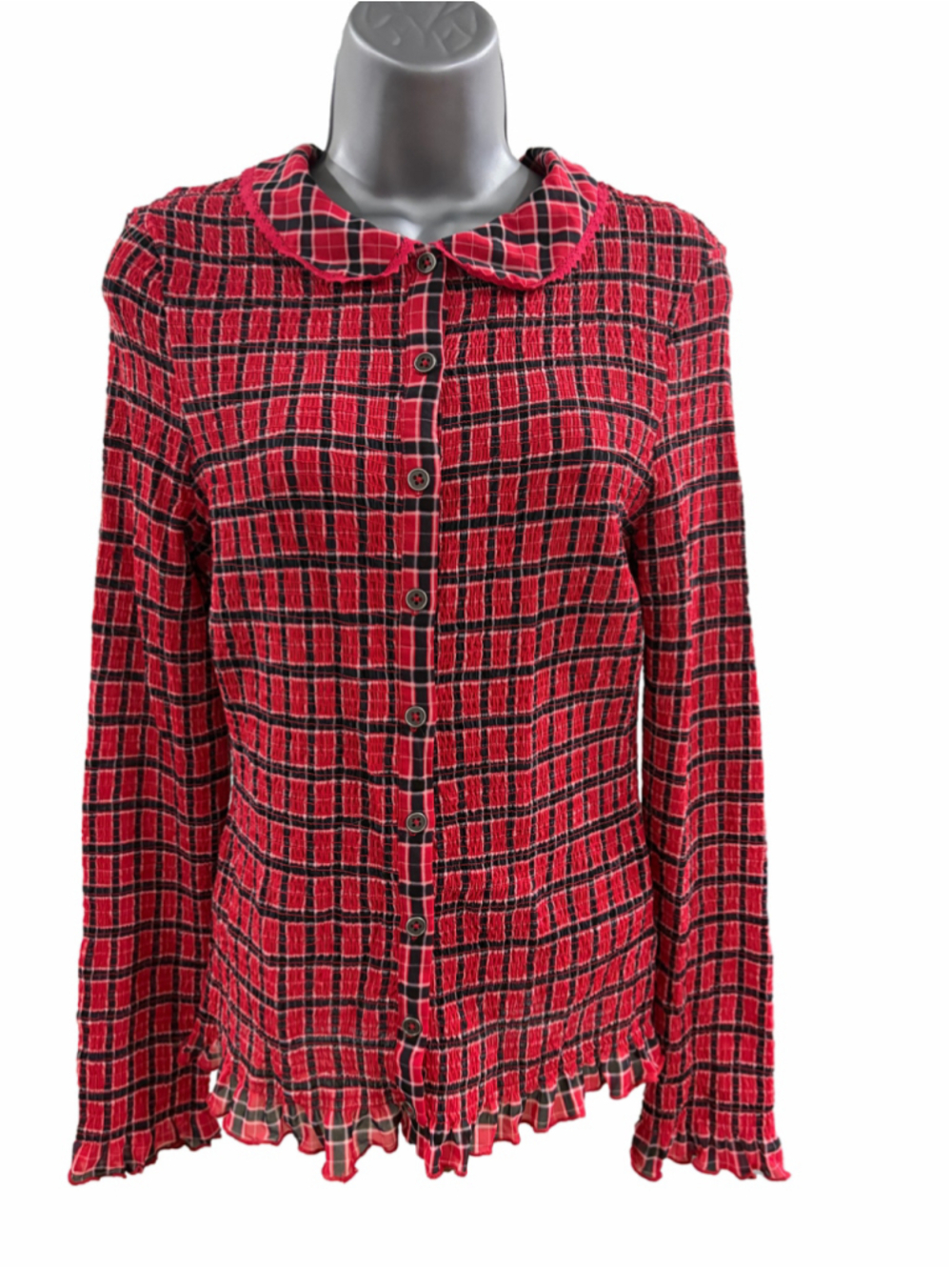 NWT Free People Womens Caught A Feeling Cardi Red Combo Large